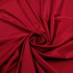 Tessuto Satin Mano Seta (Monobava) Debacato Liscio - al Metro - Rosso Mattone
