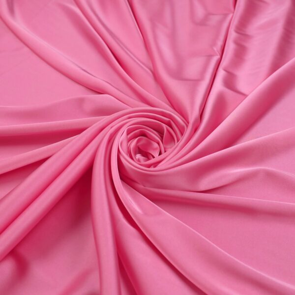 Tessuto Satin Mano Seta (Monobava) Debacato Liscio - al Metro - Rosa Forte