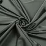 Tessuto Satin Mano Seta (Monobava) Debacato Liscio - al Metro - Grigio Antracite