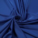 Tessuto Satin Mano Seta (Monobava) Debacato Liscio - al Metro - Blu Cina