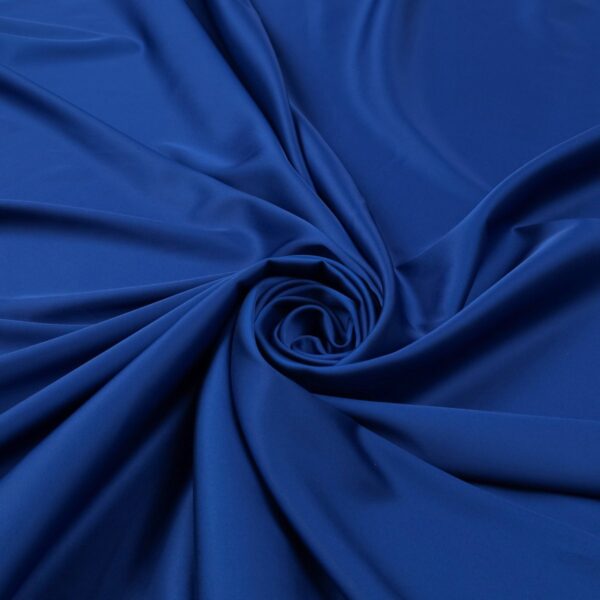Tessuto Satin Mano Seta (Monobava) Debacato Liscio - al Metro - Blu Royal