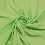 Tessuto Satin Mano Seta (Monobava) Debacato Liscio - al Metro - Verde Chiaro