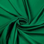 Tessuto Satin Mano Seta (Monobava) Debacato Liscio - al Metro - Verde Bandiera