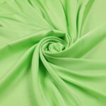 Tessuto Satin Mano Seta (Monobava) Debacato Liscio - al Metro - Lime