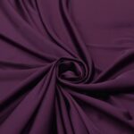 Tessuto Satin Mano Seta (Monobava) Debacato Liscio - al Metro - Viola Noir