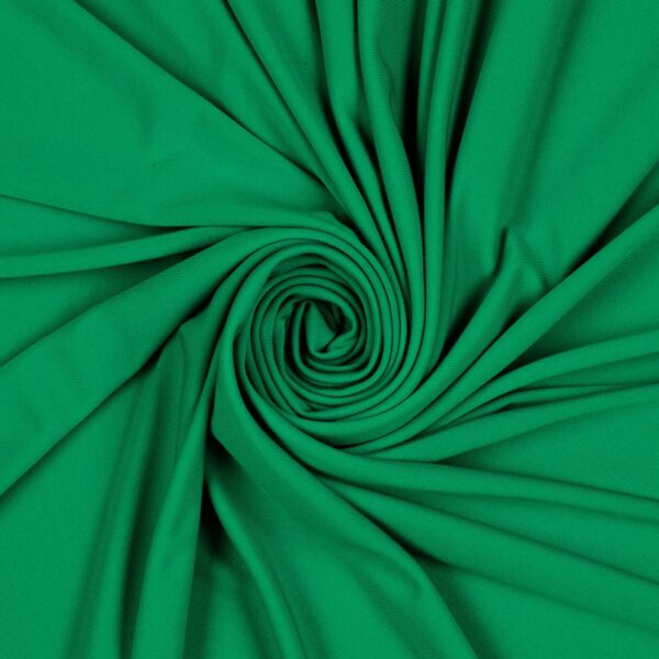 Tessuto Jersey Pesante Solto - Verde Brasile - Mezzo Metro