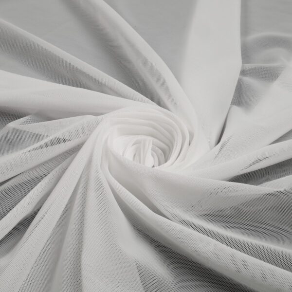 Tessuto Tulle Mesh Panciera Powernet - al Metro - Bianco