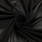 Tessuto Tulle Mesh Panciera Powernet - al Metro - Nero