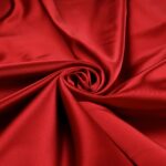 Tessuto Duchesse Regina Tabo Fissa - al Metro - Rosso Valentine