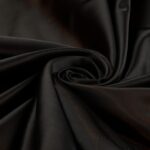 Tessuto Duchesse Regina Tabo Fissa - al Metro - Nero Riflesso Bronzo