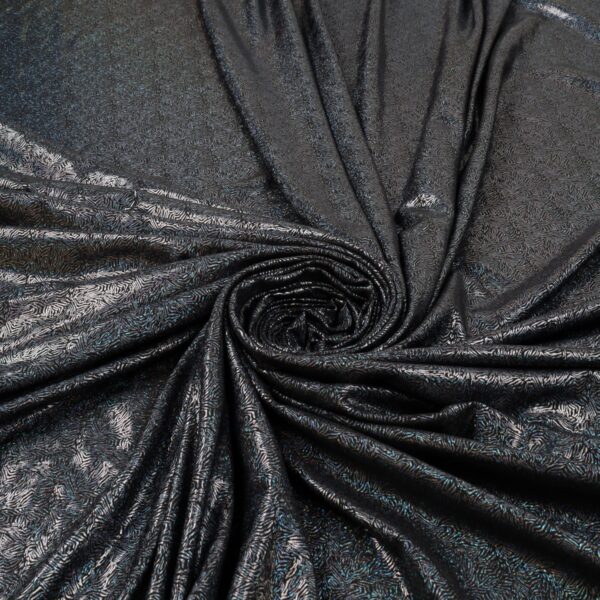 Lycra Fantasia Prismatic - al Metro - Nero Iridescente Nero