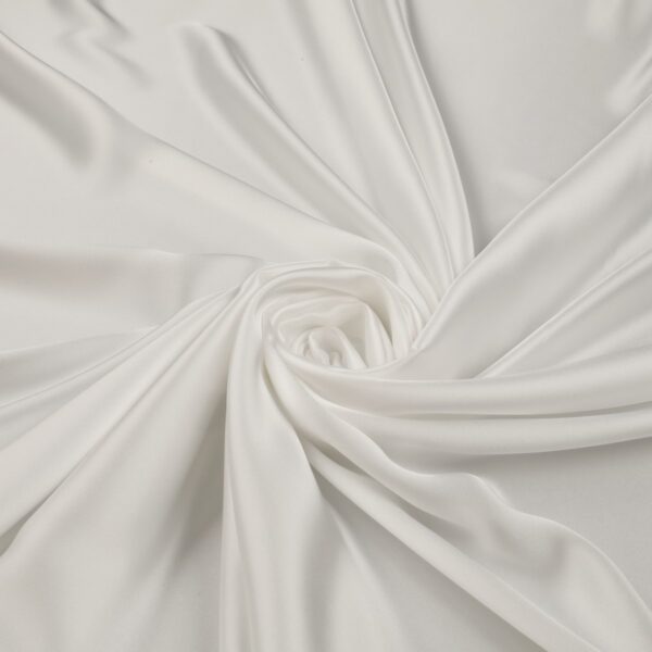 Tessuto Cady Narciso Silk Touch - al Metro - Bianco