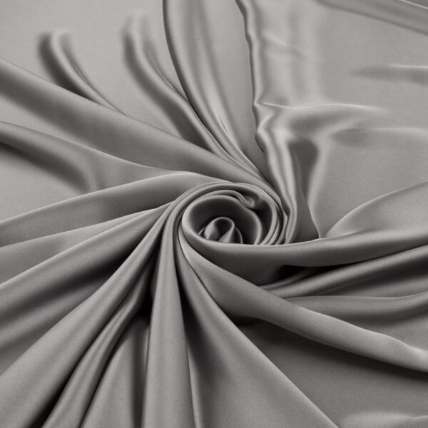 Tessuto Cady Narciso Silk Touch - al Metro - Grigio Piombo