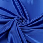 Tessuto Cady Narciso Silk Touch - al Metro - Blu Cina