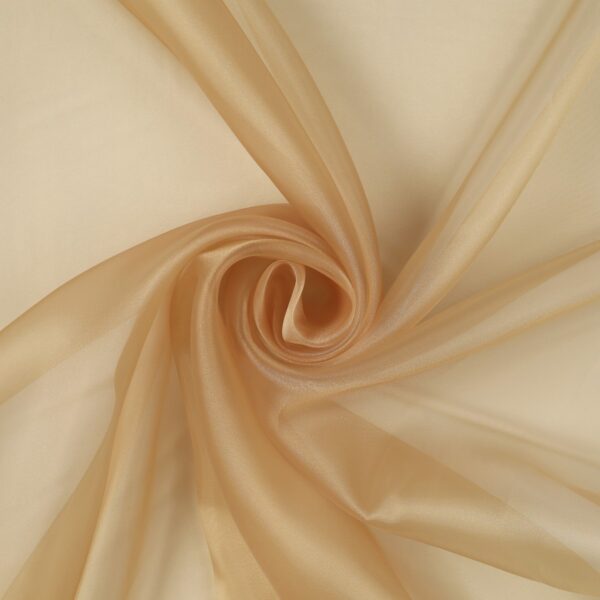 Tessuto Organza Brillè - al Metro - Oro Chiaro