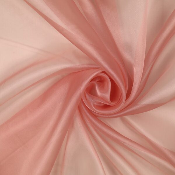 Tessuto Organza Brillè - al Metro - Rosa Antico