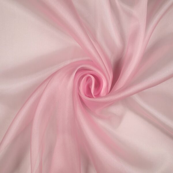 Tessuto Organza Brillè - al Metro - Rosa Chiaro - Mezzo Metro