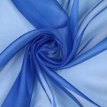 Tessuto Organza Brillè - al Metro - Blu Royal