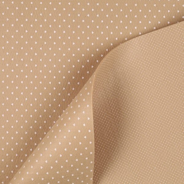 Feltro Modellabile 3mm Doppia Faccia Cuoricino/Punto Spillo - al Metro - Palomino