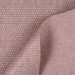 Feltro Modellabile 3mm Doppia Faccia Cuoricino/Punto Spillo - al Metro - Rosa Antico Melange