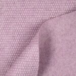 Feltro Modellabile 3mm Doppia Faccia Cuoricino/Punto Spillo - al Metro - Lilla Melange