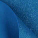 Feltro Modellabile 3mm Glitter Argento - al Metro - Turchese
