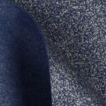 Feltro Modellabile 3mm Glitter Argento - al Metro - Blu Melange