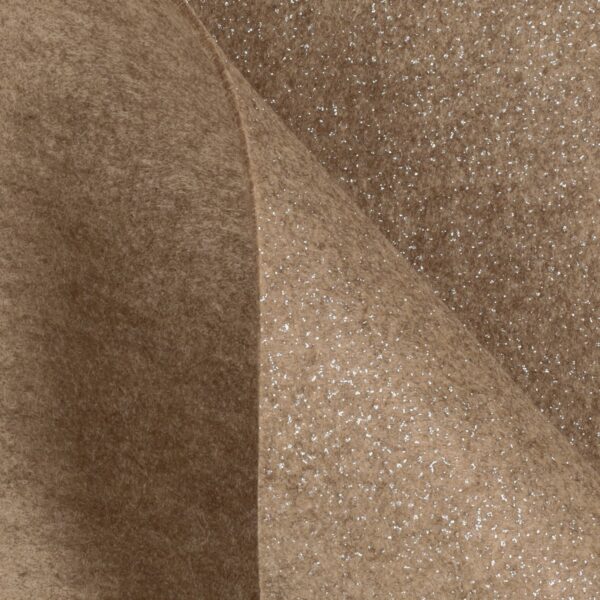 Feltro Modellabile 3mm Glitter Argento - al Metro - Palomino Melange