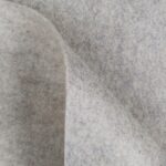 Feltro Modellabile 3mm Glitter Argento - al Metro - Bianco Melange