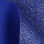 Feltro Modellabile 3mm Glitter Oro - al Metro - Blu Royal