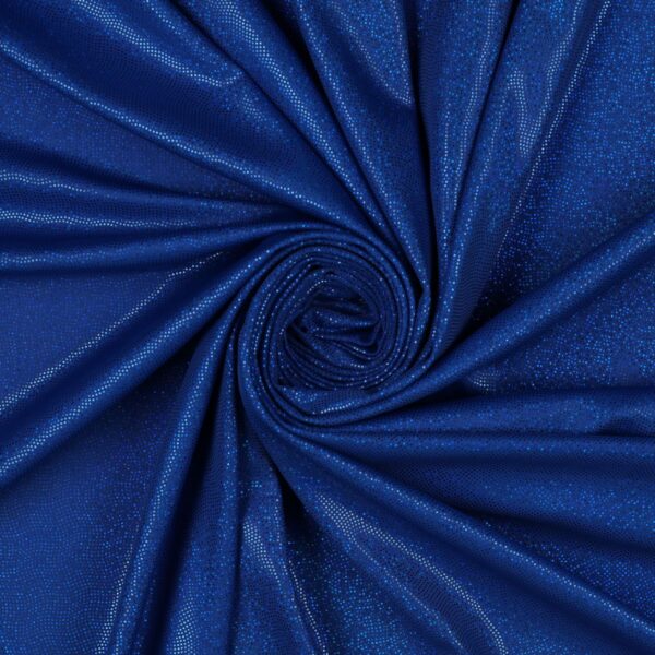 Lycra Fantasia Glitter Puntinato New - al Metro - Blu Royal Glitter Blu