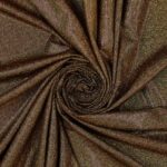 Lycra Fantasia Glitter Puntinato New - al Metro - Nero Glitter Oro