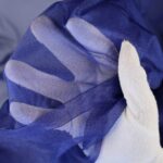 Tulle Scintilla - al Metro - Blu Navy