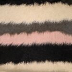 Tessuto Pelliccia Sintetica - al Metro - Nero/Panna/Grigio/Rosa