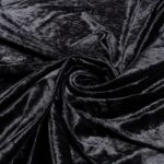 Tessuto Ciniglia - al Metro - Nero