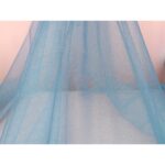 Tulle Ondina Lamè - al Metro - Azzurro
