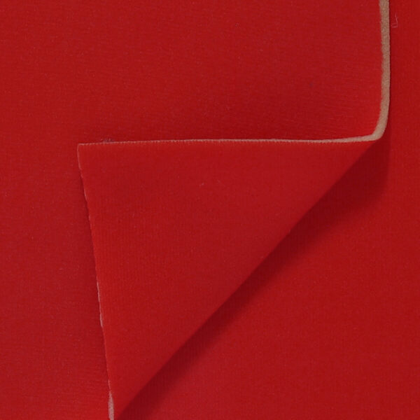 Tessuto Spugna Opaca Double Face Accoppiata - al Metro - Rosso