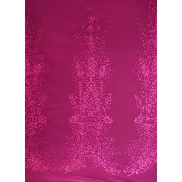 Tulle Glitter Azteco - al Metro - Fucsia Glitter Fucsia