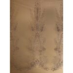 Tulle Glitter Azteco - al Metro - Nudo Glitter Argento con Microperline Multicolor