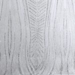 Tulle Glitter Foglia Lunga - al Metro - Bianco Glitter Argento