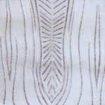 Tulle Glitter Foglia Lunga - al Metro - Bianco Glitter Argento con Microperline Multicolor