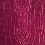 Tulle Glitter Foglia Lunga - al Metro - Fucsia Glitter Fucsia