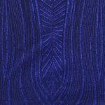 Tulle Glitter Foglia Lunga - al Metro - Blu Royal Glitter Blu