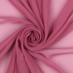 Tessuto Chiffon Creos - al Metro - Rosa Scuro