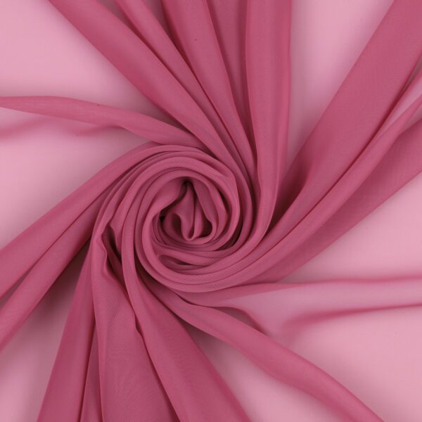 Tessuto Chiffon Creos - al Metro - Rosa Scuro