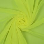 Tessuto Chiffon Creos - al Metro - Giallo Fluo