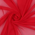 Tessuto Chiffon Creos - al Metro - Rosso Scarlatto