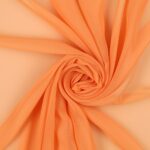 Tessuto Chiffon Creos - al Metro - Arancione Chiaro