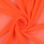 Tessuto Chiffon Creos - al Metro - Arancio Forte