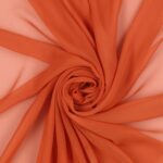 Tessuto Chiffon Creos - al Metro - Arancio Tenne